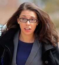 Fox News reporter Jana Winter returns to the courthouse on April 1 to face Arapahoe County District Judge William Sylvester regarding evidence in the Aurora theater shooting in Centennial, Colo.