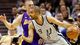Game 2 in San Antonio: Spurs 102, Lakers 91 - Tony Parker posts up Steve Blake.