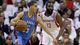 Game 3 in Houston: Thunder 104, Rockets 101 - Kevin Martin drives to the basket.