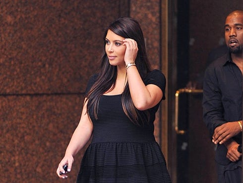Kim Kardashian on April 24 in New York.