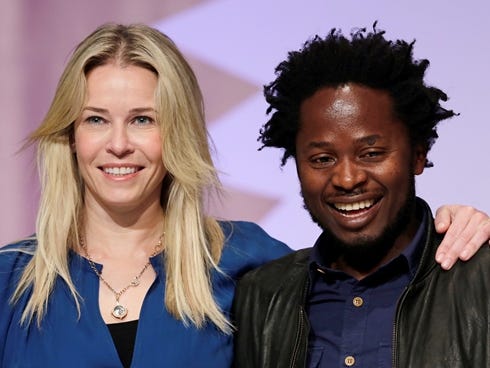 Chelsea Handler and author Ishmael Beah both spoke about their new books at BookExpo America on Thursday.