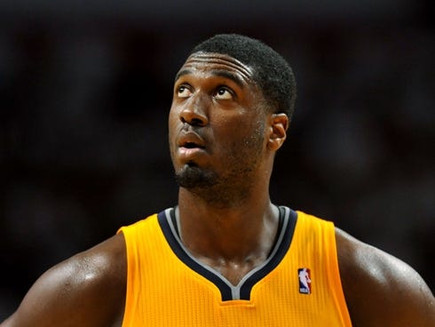 Pacers center Roy Hibbert acknowledged some mistakes in the postgame news conference after Game 6 of the Eastern Conference finals.