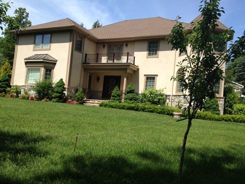 The Scarsdale, N.Y., home of $3 million pot-growing operation suspect Andrea Sanderlin, 45.