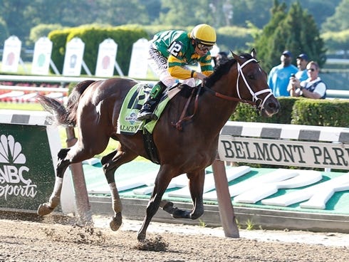 Palice Malice pulls away to win the 145th Belmont Stakes.
