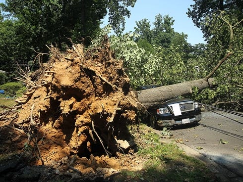 A derecho on June 30, 2012, left more than a million people in the greater Washington, D.C., area without power, and caused tree, power line and home damages.