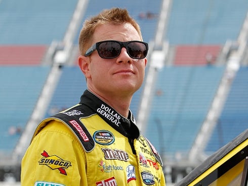 Jason Leffler, shown here on July 21, 2012, won two Nationwide races and one Truck Series race in his NASCAR career.