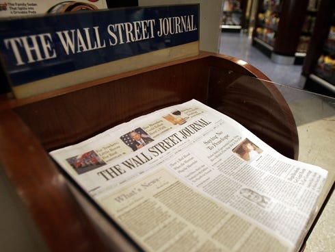 2007 file photo of The Wall Street Journal.