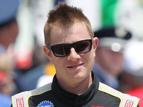 Jason Leffler, who died Wednesday, is shown here at Pocono Raceway, where he ran his only Sprint Cup event of the season on Sunday.