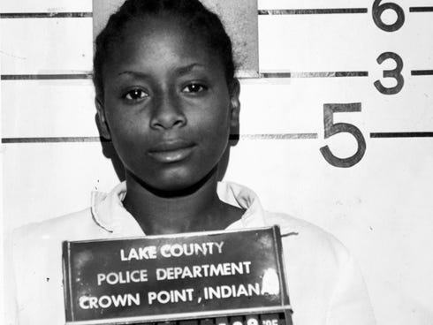 May 16, 1985:  Paula Cooper, then 15, and three other teen-age Gary girls are arrested and charged with slaying Pelke.  Cooper, Karen Corder, 16; April Beverly, 15, and Denise Thomas, 14, are said to have gone to Pelke��??s  home under the pretense of