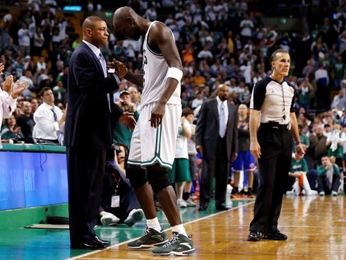 Celtics center Kevin Garnett and coach Doc Rivers are at the center of a possible deal involving the Clippers.