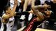 Game 5 in San Antonio: Spurs 114, Heat 104 - Miami Heat small forward LeBron James (6) drives to the basket against San Antonio Spurs shooting guard Danny Green (4).