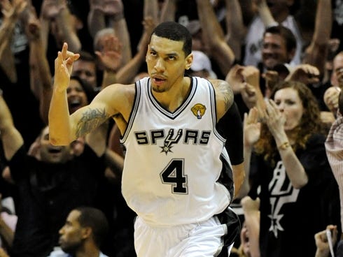 Spurs guard Danny Green has been hot in the NBA Finals.