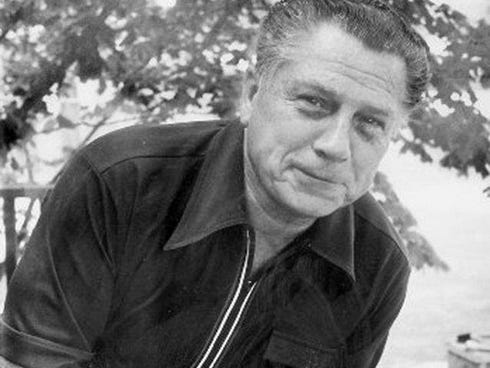 Photo of former Teamsters president Jimmy Hoffa taken days before his mysterious disappearance by photographer Tony Spina, July 24, 1975.