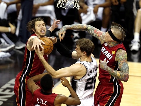 Miami Heat shooting guard Mike Miller (13) and Chris Andersen (11) have been part of lineup changes.