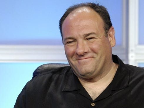 In this July 12, 2007 file photo, James Gandolfini, executive producer and interviewer for HBO's Iraq War documentary 
