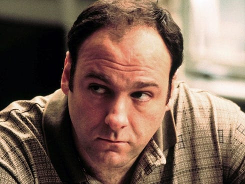A 1999 file photo of James Gandolfini as Tony Soprano.