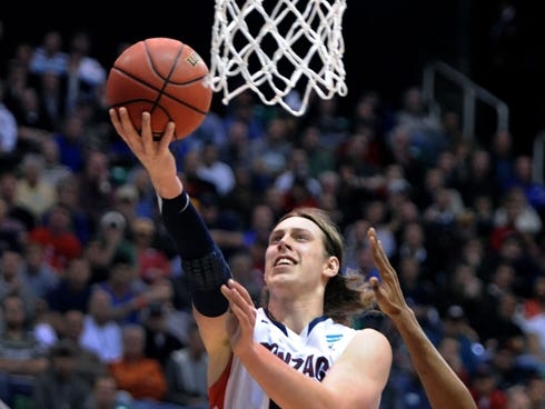 Canada native and former Gonzaga Bulldogs forward Kelly Olynyk is expected to be a lottery pick in Thursday's NBA draft.