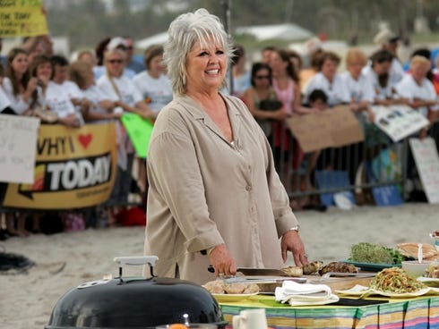 Paula Deen in Miami for a 'Today' show appearance on Feb. 22, 2008.
