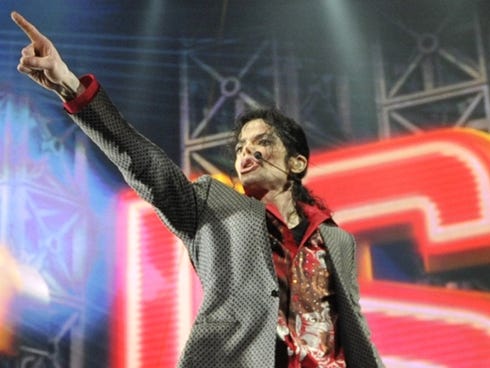 Michael Jackson rehearses for his ill-fated This Is It tour on June 23, 2009.