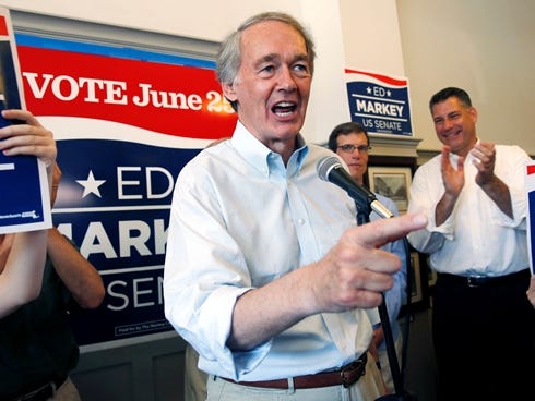 Rep. Ed Markey, D-Mass, won a special election Tuesday for the state's open U.S. Senate seat.