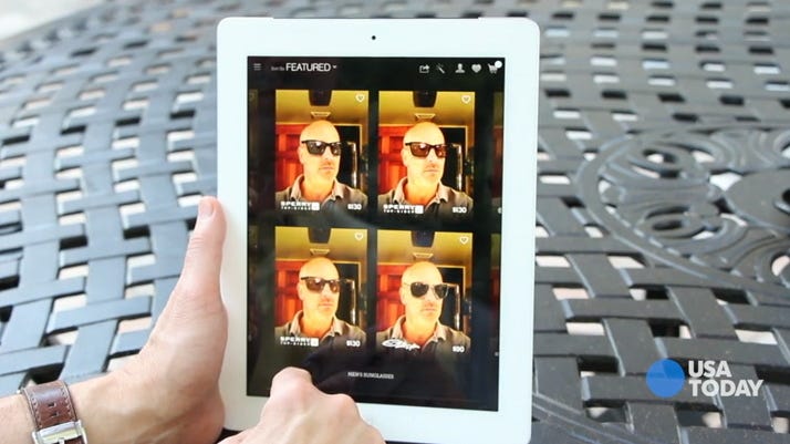 Try glasses before you buy with app