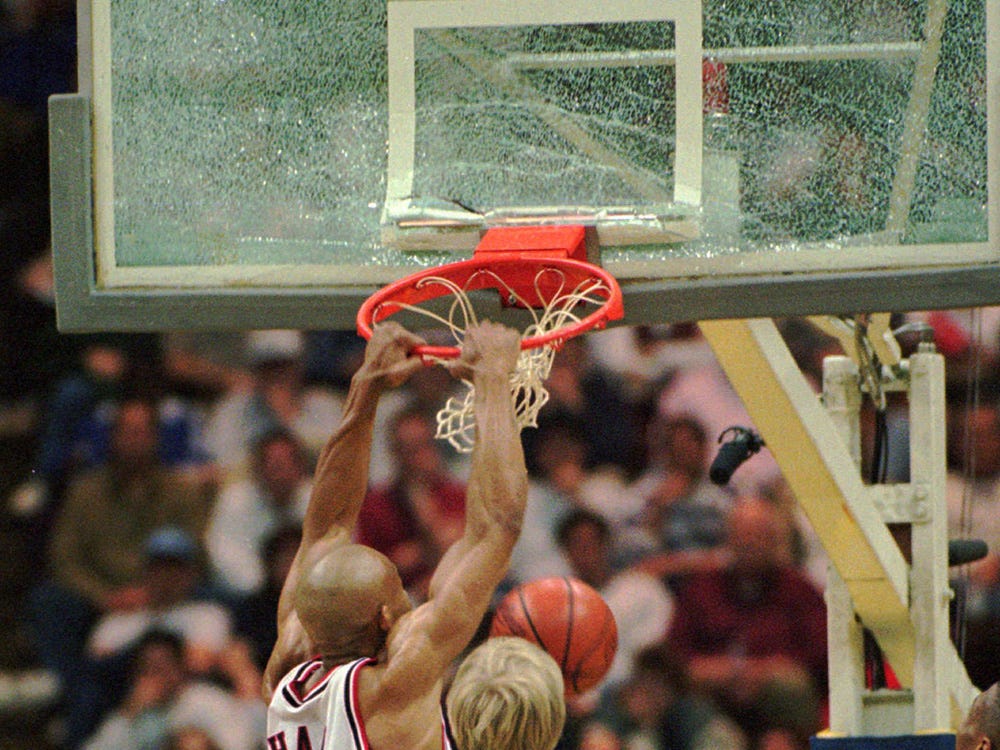 slam dunk broken backboard