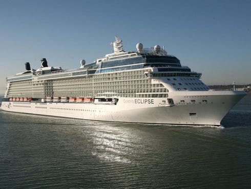 Celebrity Cruises 2012 on The 2 852 Passenger Celebrity Eclipse    Courtesy Celebrity Cruises