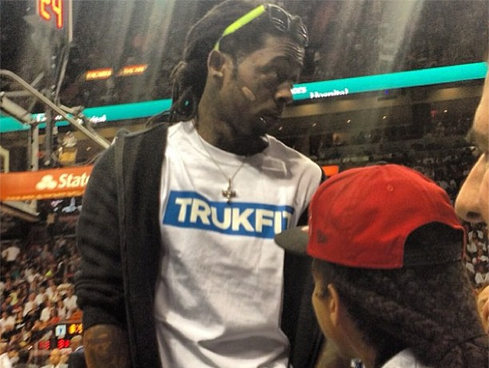 Miami Heat  Lakers on Lil Wayne Says Heat Kicked Him Out  Heat Disagree   The Journal News