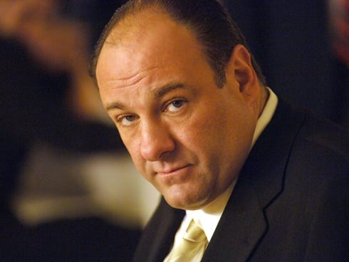 James Gandolfini is Tony Soprano, head of the New Jersey crime family portrayed in HBO's 'The Sopranos.'
