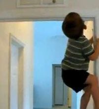 These kids give new meaning to sugar high. They'll literally scale the walls for a sweet treat! For more go to www.jukinvideo.com.