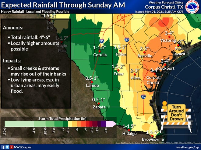 Flash flood surveillance will continue tonight at coastal bends, coastal plains, and Victorian intersections. Thunderstorms are expected to occur throughout the region on Saturday.