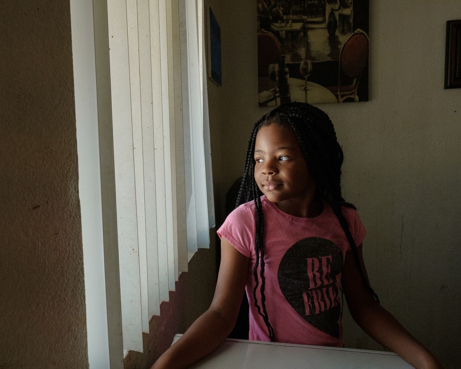 Richards’ daughter at the family’s apartment.