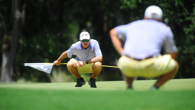 LSU golf coach Chuck Winstead and the Tigers enjoyed a strong start to the 2016 season Monday.
