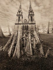 Jerry Uelsmann often uses trees and roots in his surreal