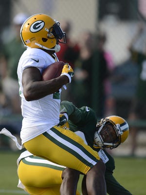 Green Bay Packers receiver Davante Adams had a standout performance in Saturday night’s practice.