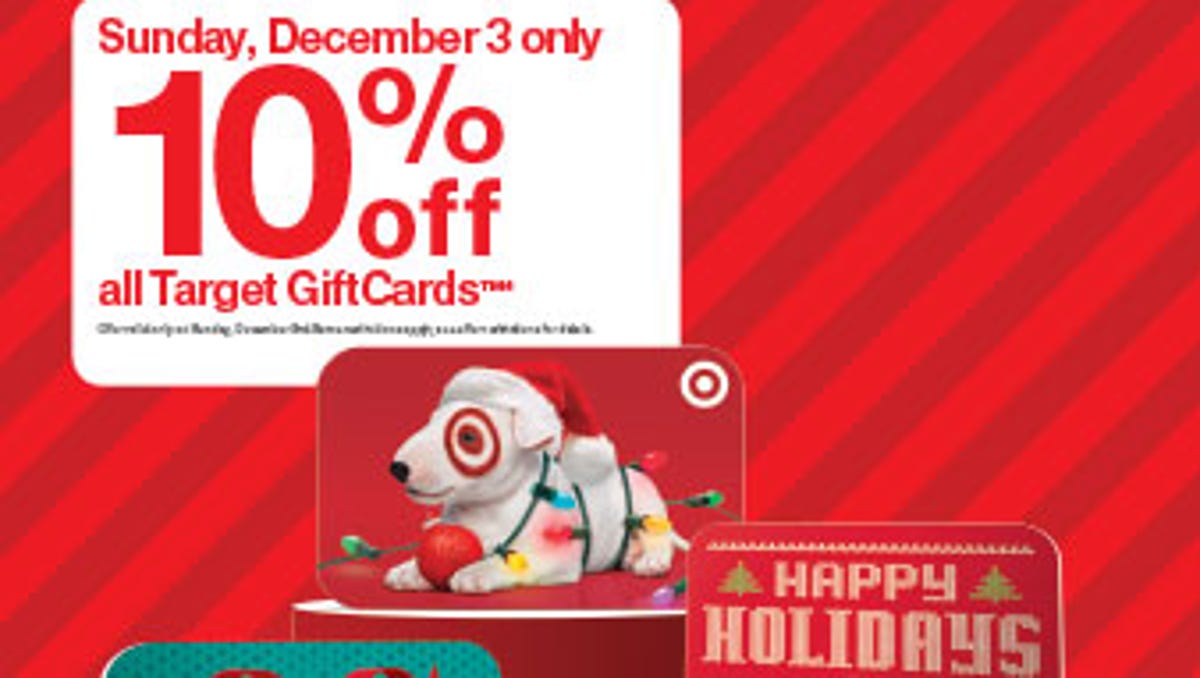 Savings Alert Don T Miss Target S Rare Gift Card Sale Dec 3