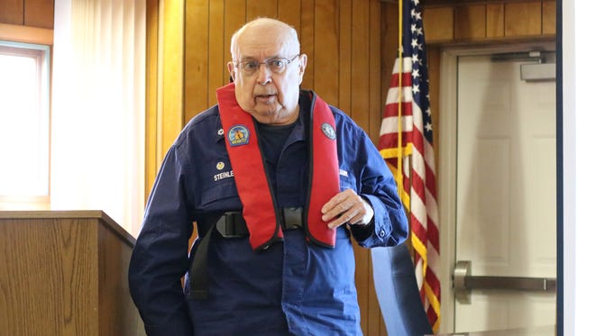 Phil Steinle, of the U.S. Coach Guard Auxiliary Flotilla 16-12 in Marblehead, is one of several volunteer instructors with decades of experience for the 'About Boating Safety' course.