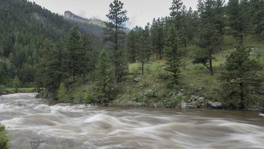 The National Weather Service issued a flood advisory for east-central Larimer County that lasts until 6:15 p.m. Sunday.