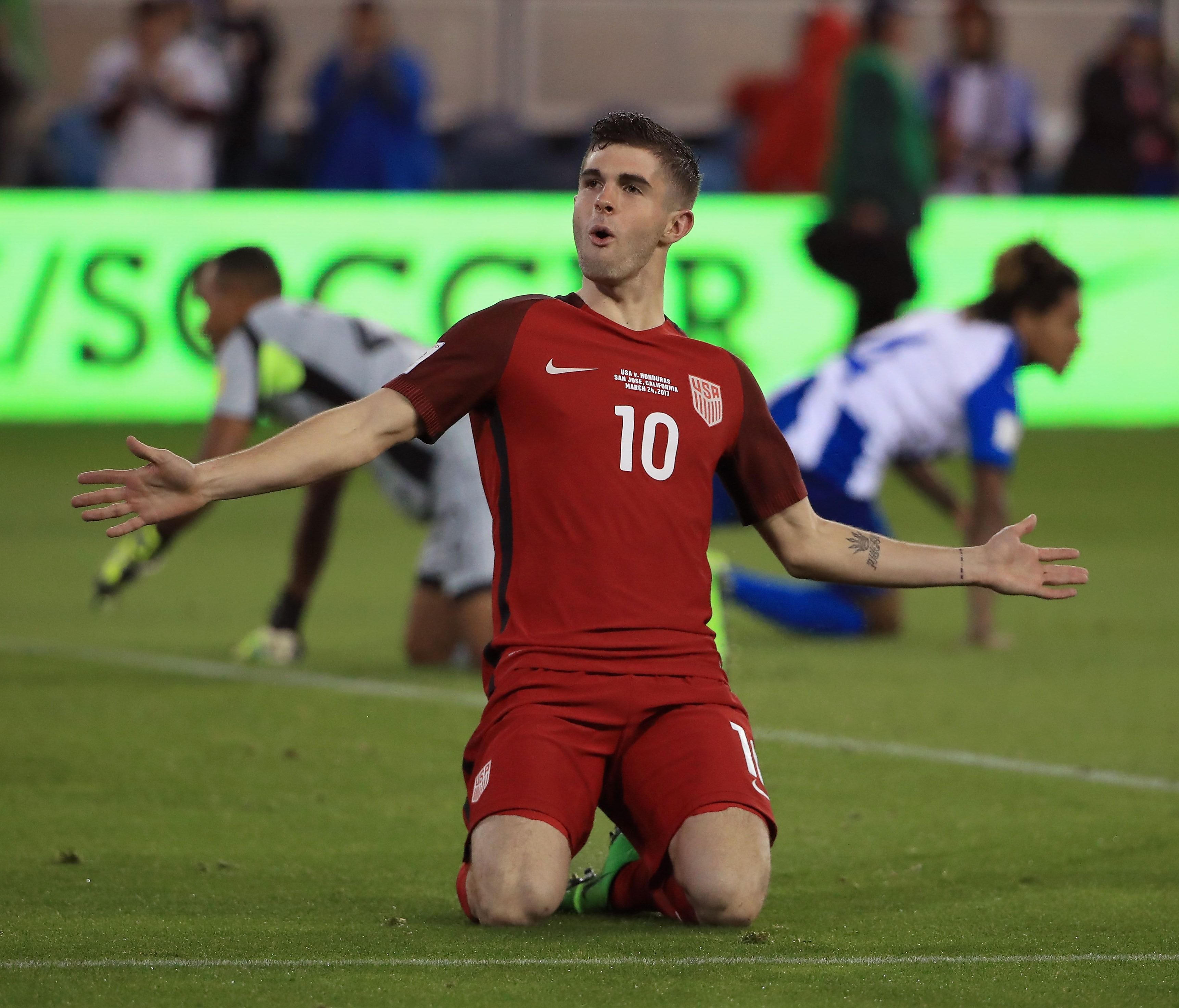 Christian Pulisic has five goals in 14 games for the U.S. men's national team.