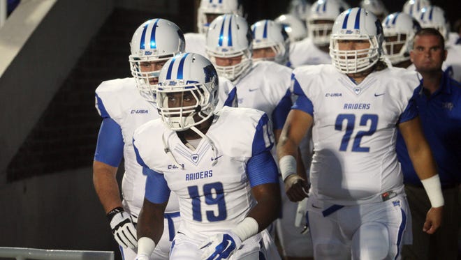 MTSU's football game at home against Southern Miss on Saturday, Oct. 4 is not scheduled to be broadcast on television in the Midstate area.