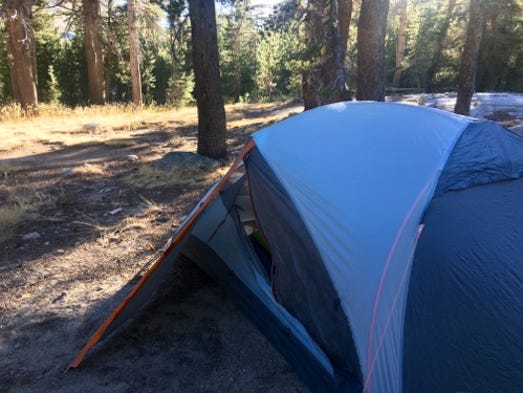 My campsite for an evening.
