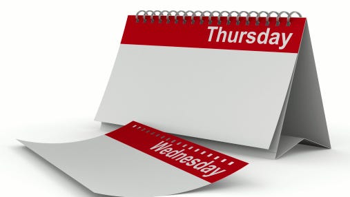 Thursday calendar