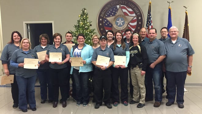 Graduates of the 2015 Brown County Sheriff’s Department Citizens Academy.