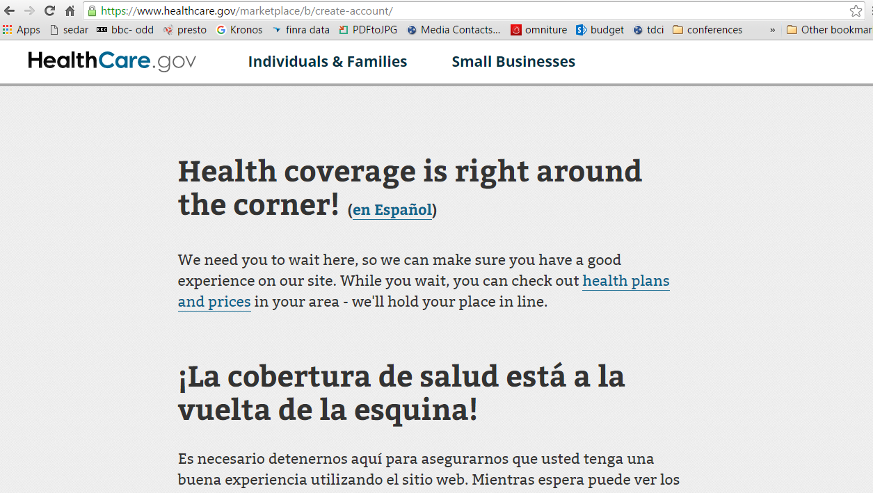 Healthcare Gov Delivers A Wait Screen As Deadline Arrives