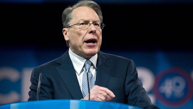 National Rifle Association (NRA) Executive Vice President Wayne LaPierre speaks at the Conservative Political Action Conference (CPAC) in National Harbor, Maryland, on March 15, 2013.