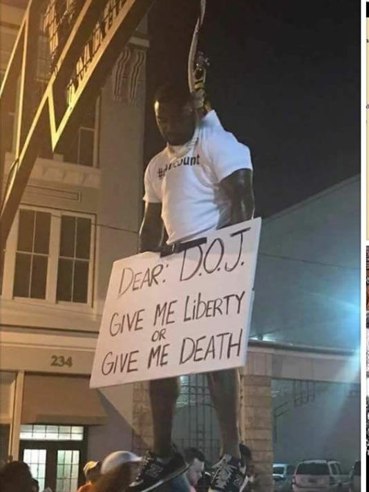 Man known for hugs 'hangs' himself in protest