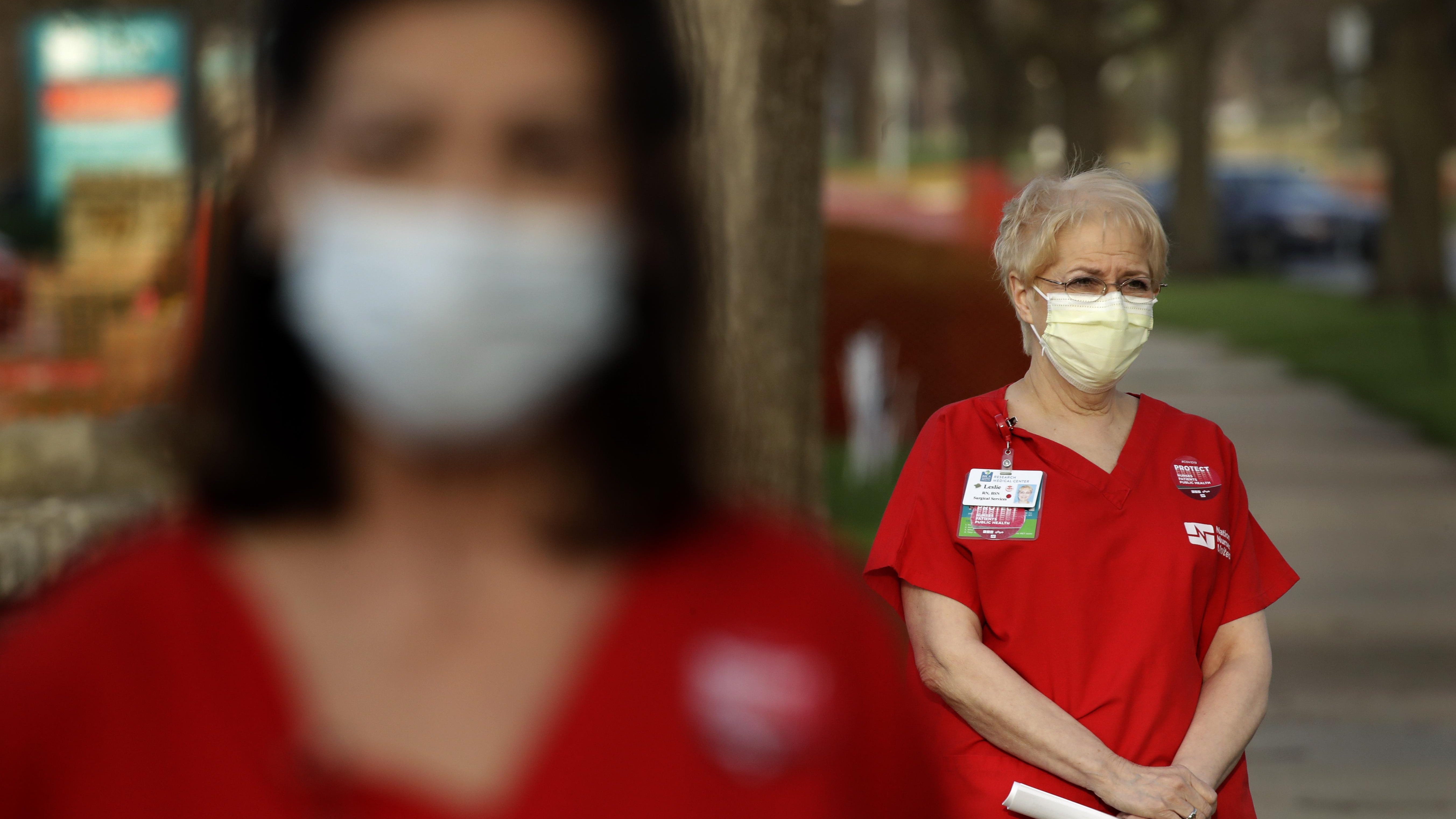 Coronavirus Nurses Reach Breaking Point Amid Ppe Face Mask Shortages