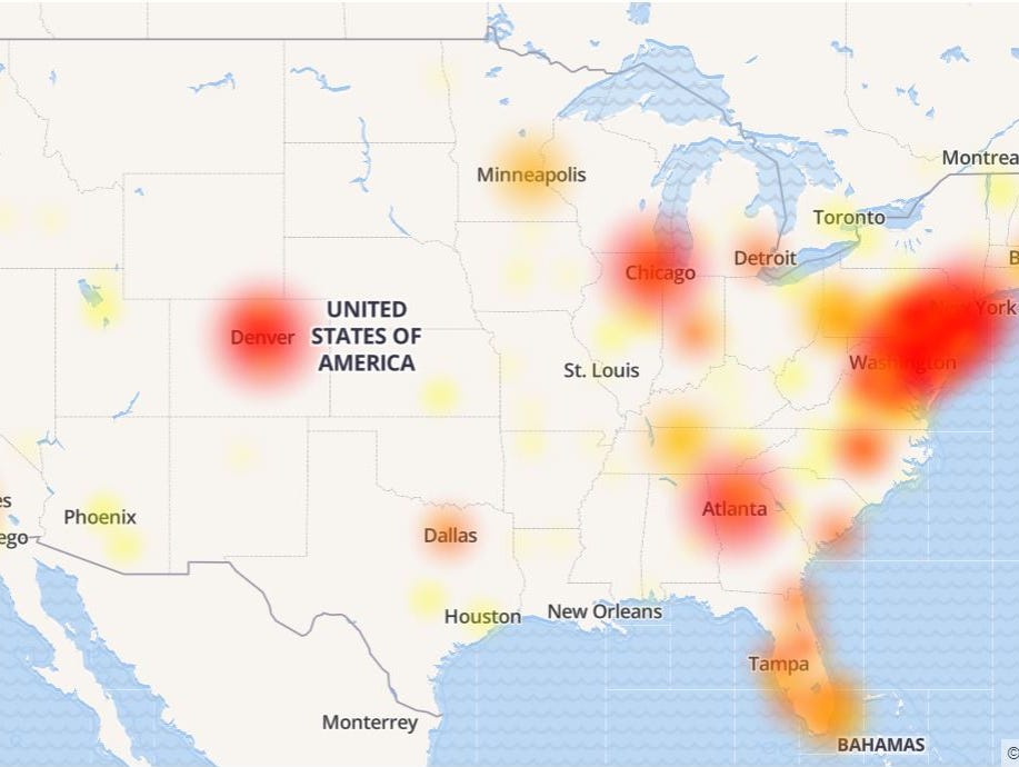 Comcast outages, interruptions spread nationwide