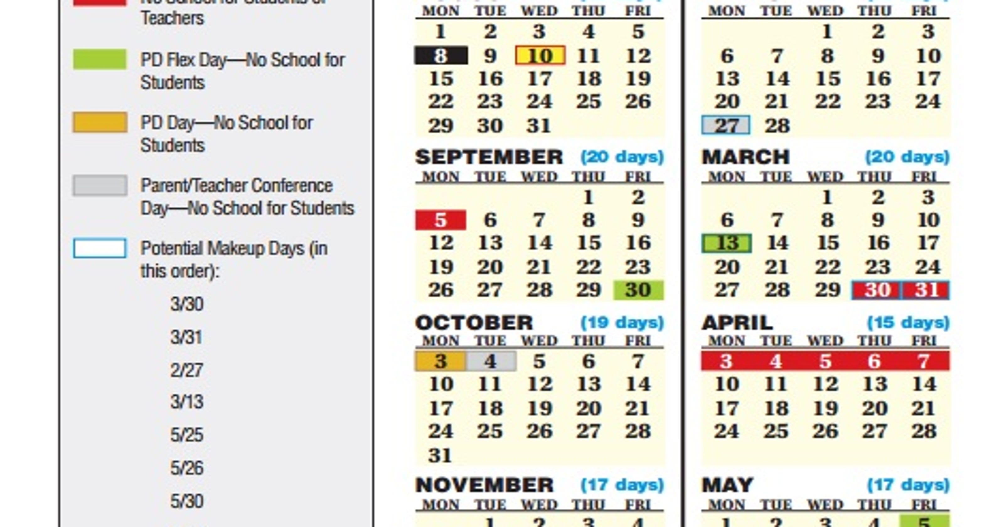 JCPS board OKs 20162017 school calendar