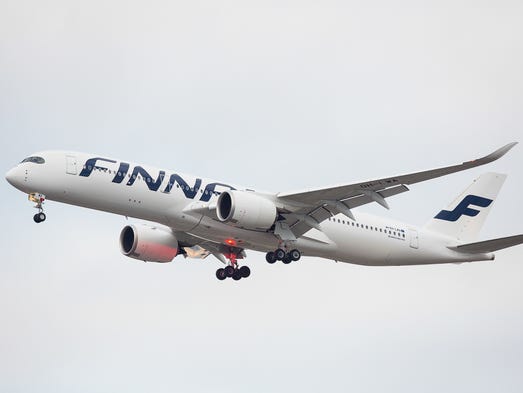 One of New JFK's newest visitors, a Finnair Airbus